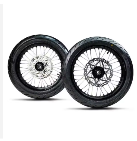Kompletny Zestaw Kół Supermoto 17" Sur-Ron Ultra Bee – Felgi, Opony CST, Tarcze 240mm, Zębatka 46T