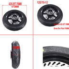 Kompletny Zestaw Kół 12" Supermoto – Felgi Aluminum, Opony Szosowe, Tarcze i Zębatka do Kugoo Wish 01 / Tutio Soleil 01