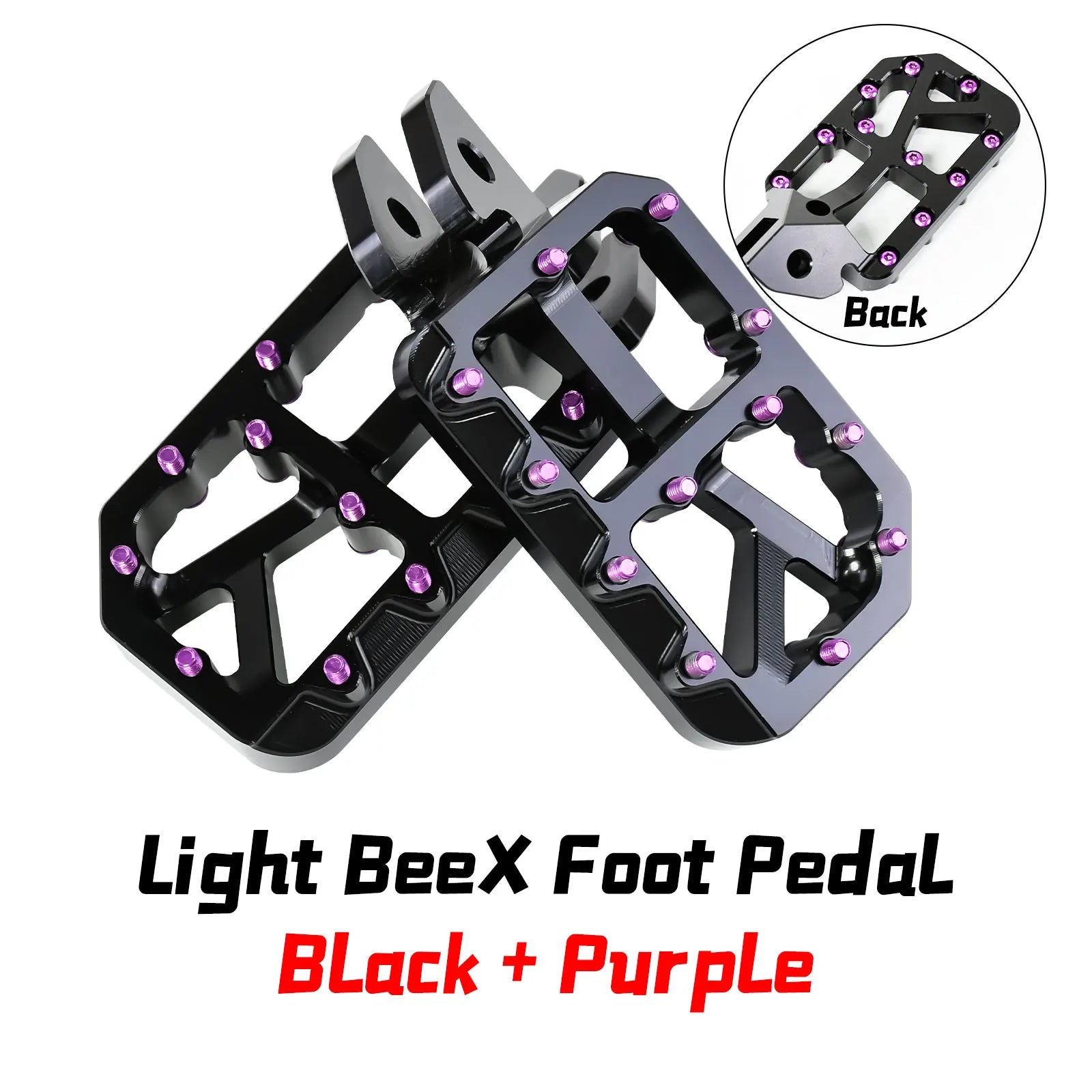 Aluminiowe Podnóżki CNC (Pegi) Premium – Sur-Ron Light Bee X / S | Szerokie, Wzmocnione