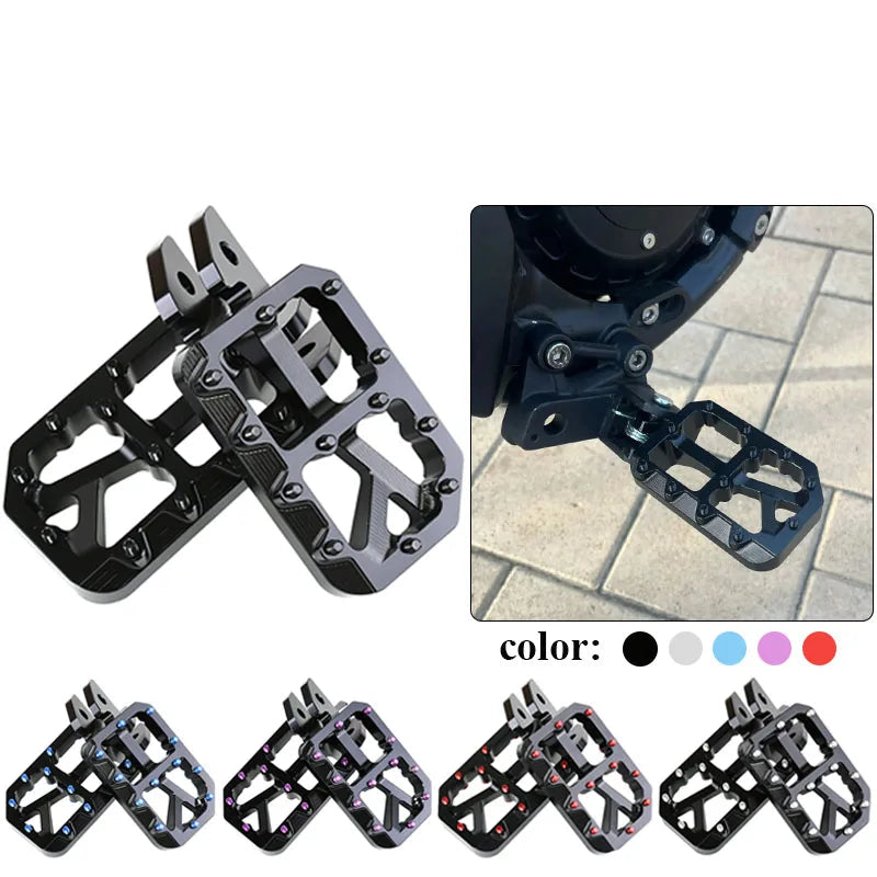 Aluminiowe Podnóżki CNC (Pegi) Premium – Sur-Ron Light Bee X / S | Szerokie, Wzmocnione