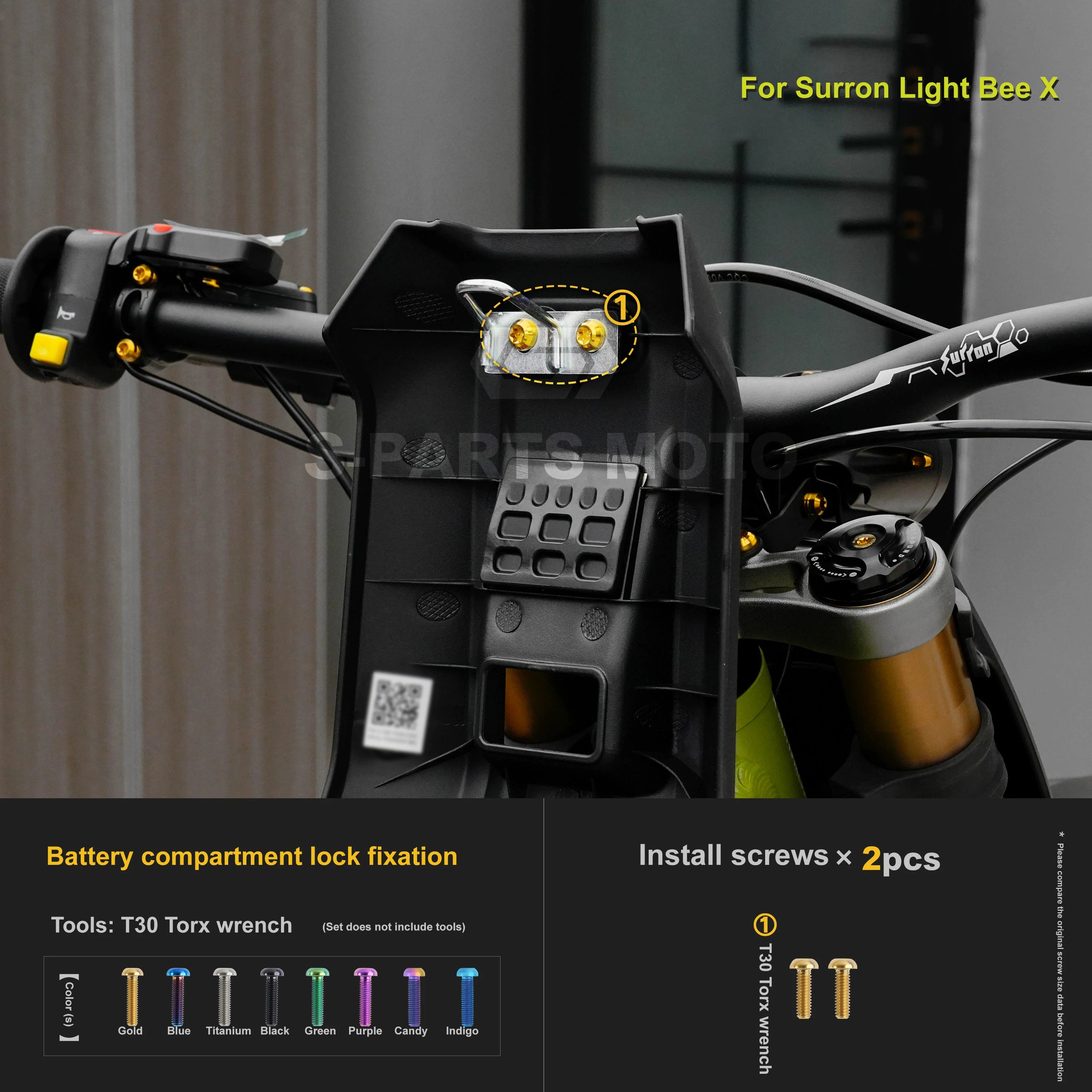 Śruby Tytanowe do Sur-Ron Light Bee X – Wybierz Element
