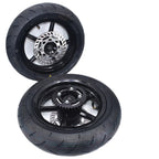 Kompletny Zestaw Kół 12" Supermoto – Felgi Aluminum, Opony Szosowe, Tarcze i Zębatka do Kugoo Wish 01 / Tutio Soleil 01