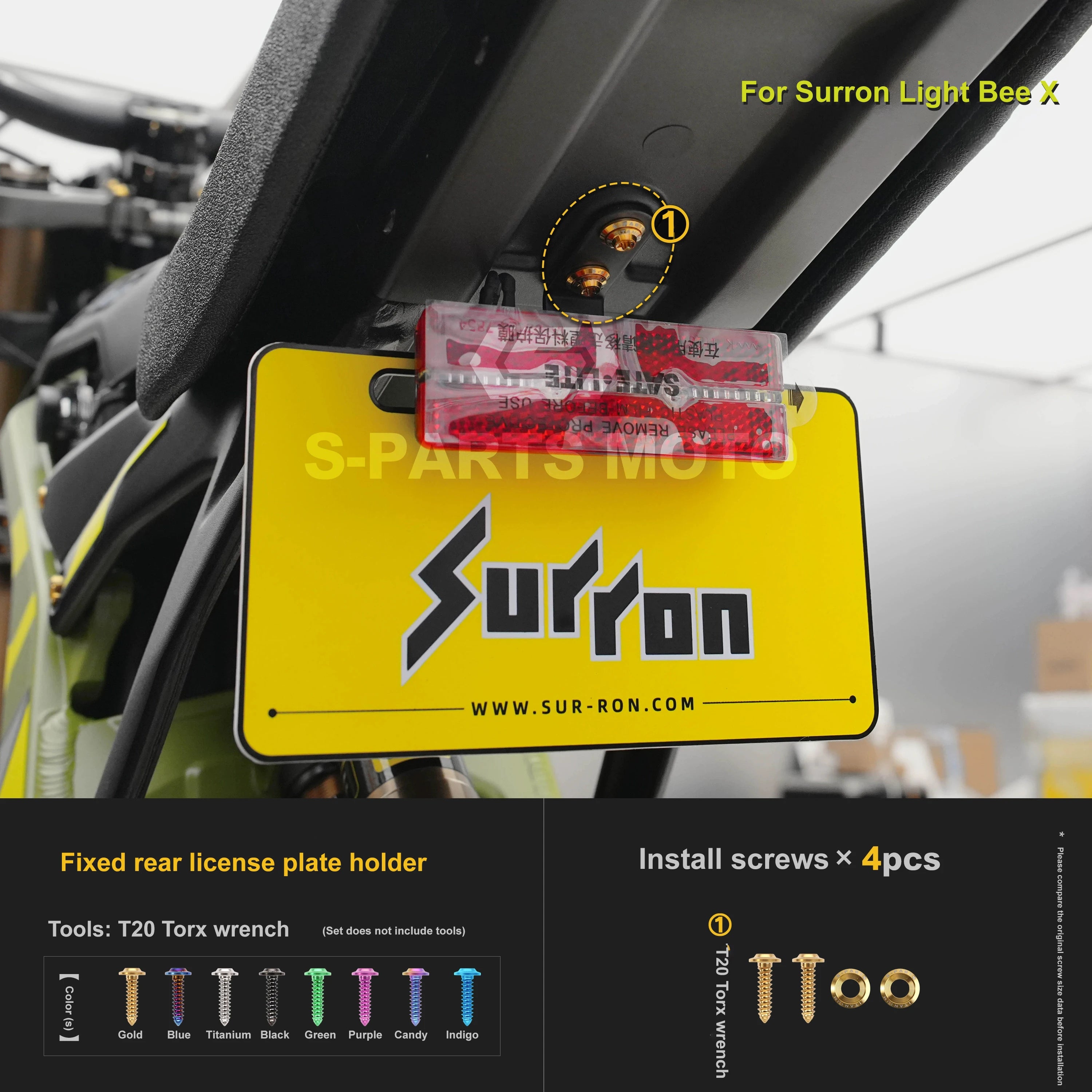 Śruby Tytanowe do Sur-Ron Light Bee X – Wybierz Element