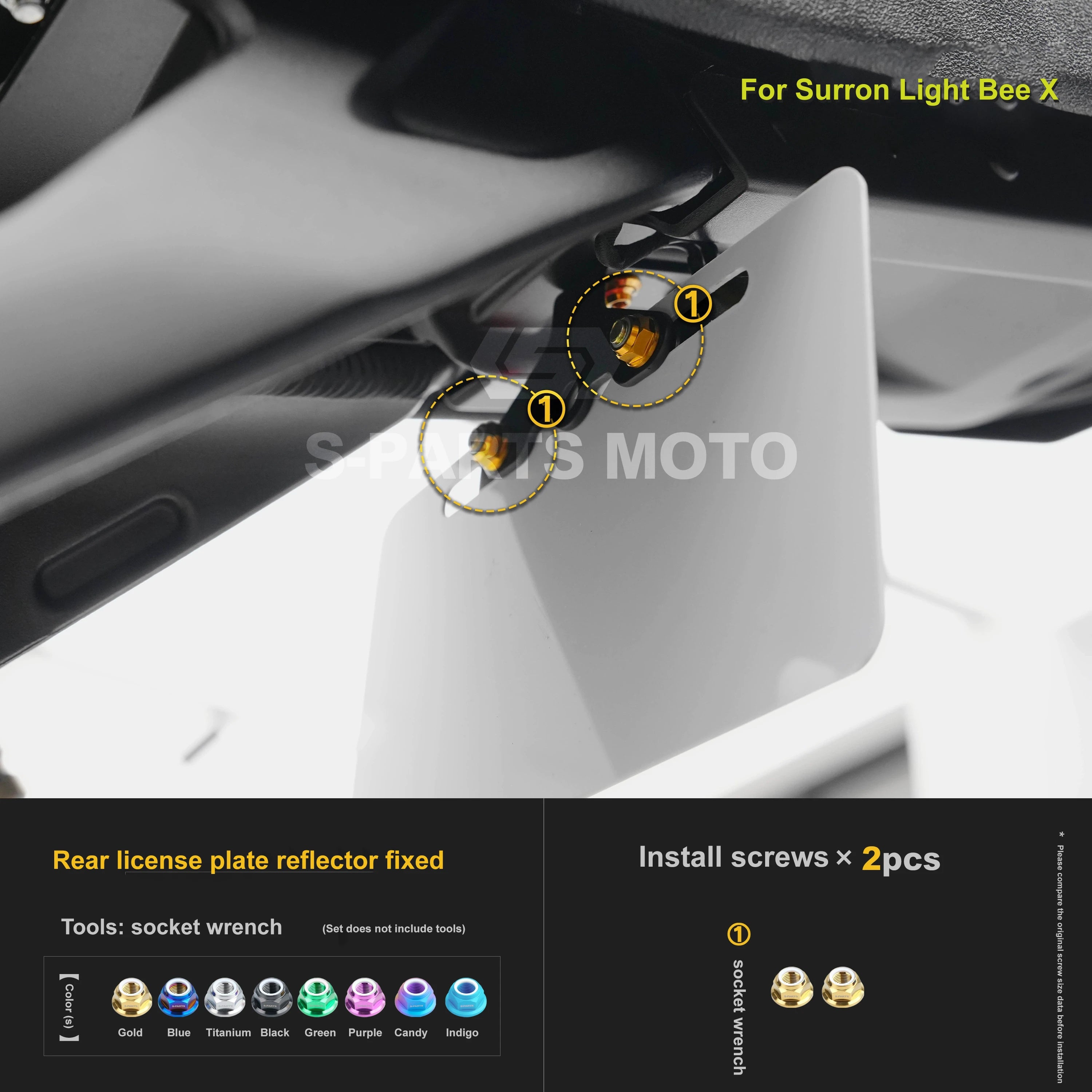 Śruby Tytanowe do Sur-Ron Light Bee X – Wybierz Element