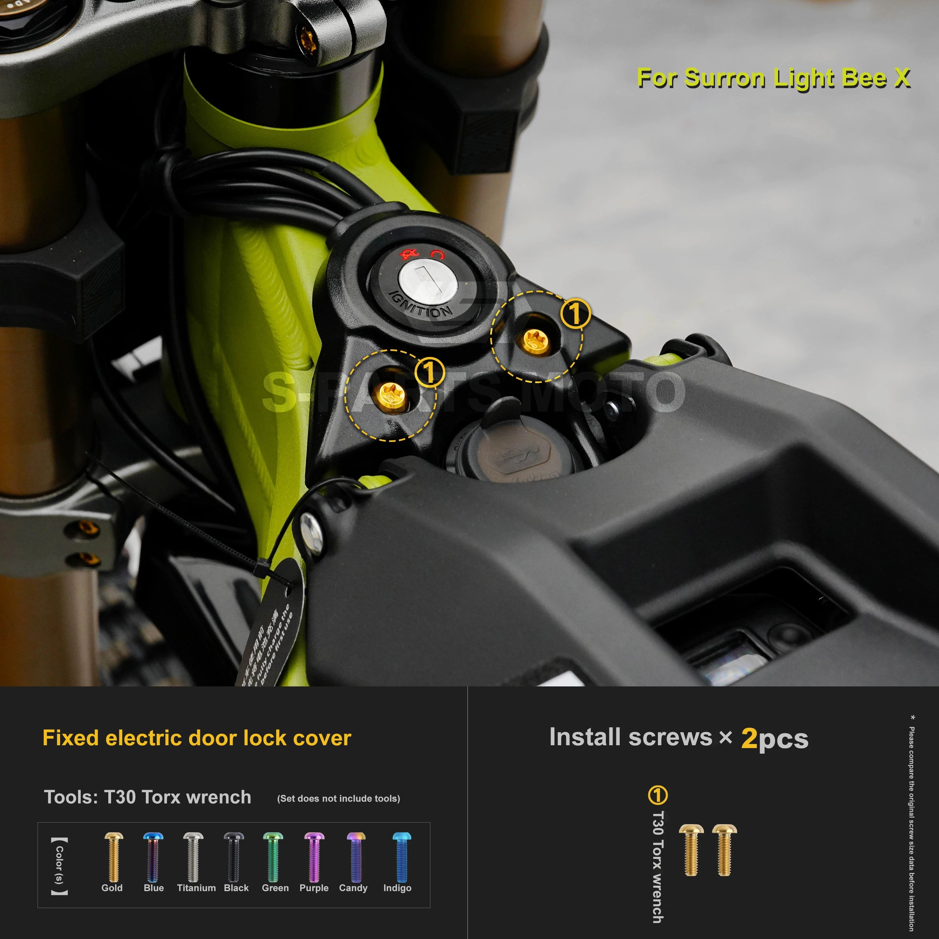 Śruby Tytanowe do Sur-Ron Light Bee X – Wybierz Element